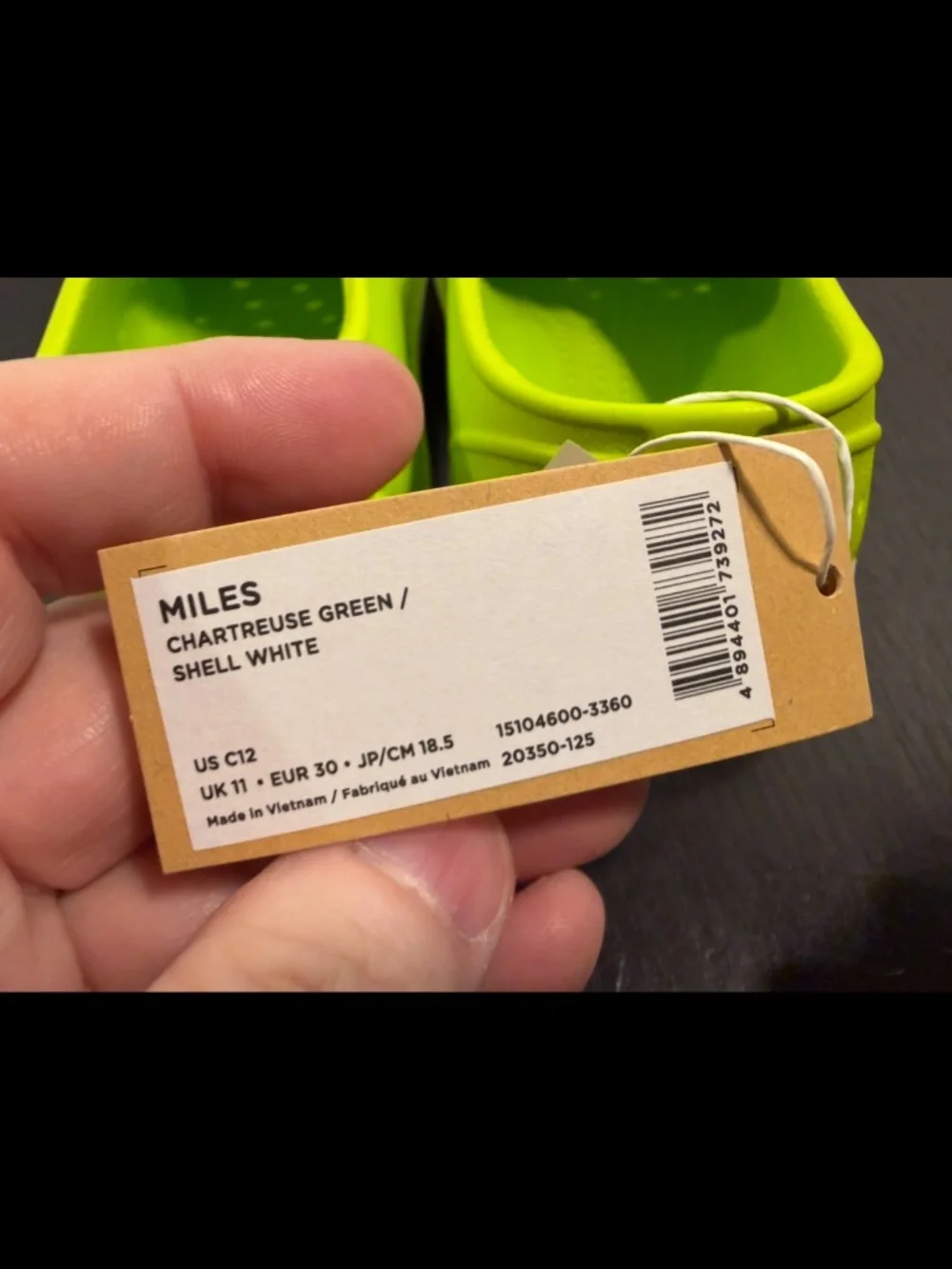 Native Miles Slip On Shoes Chartreuse/Shell White Little Kids/Toddler C12
